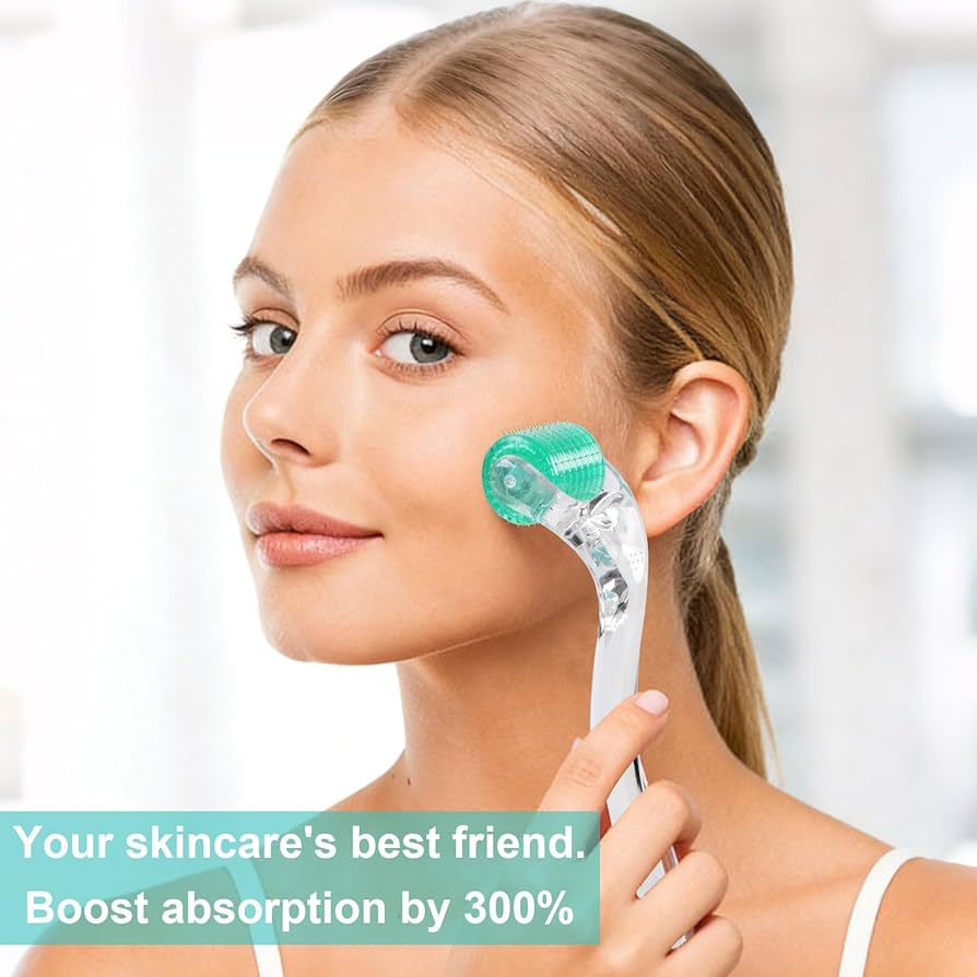 Problems Solved Derma Roller with 1.0mm titanium micro needles for skin rejuvenation and collagen stimulation.
