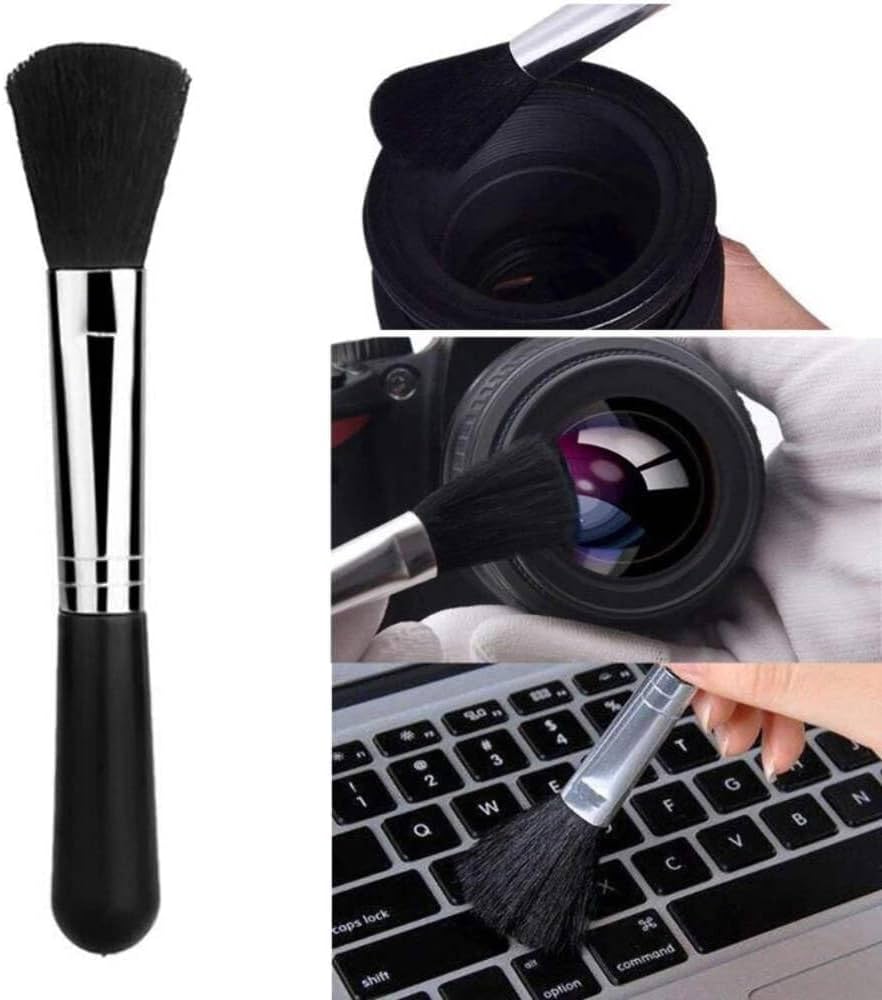 Problems Solved washable blinds air conditioning shutter brush with multiple cleaning functions, shown in use on window blinds.