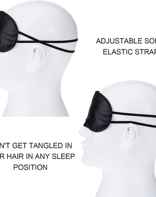 Problems Solved pack of 10 sleep eye masks with nose cushions, travel eye visors, and soft blanket covers for restful sleep.