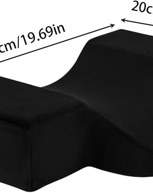 Problems Solved lash extension pillow with ergonomic cushion and neck support for eyelash grafting and cervical comfort.