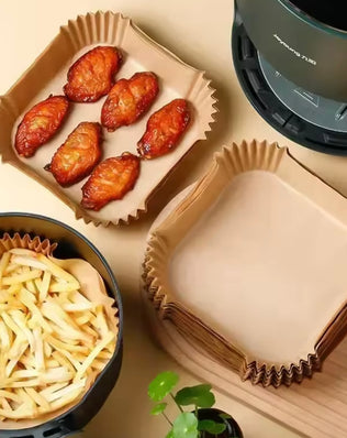 100PCS Air Fryer Disposable Paper Square Round Baking Paper - Problems Solved