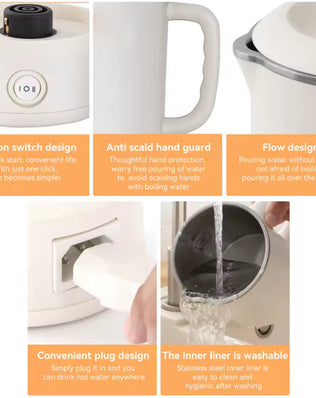 Electric Kettle Portable Travel Fast Boiling Tea Coffee Kettle - Problems Solved