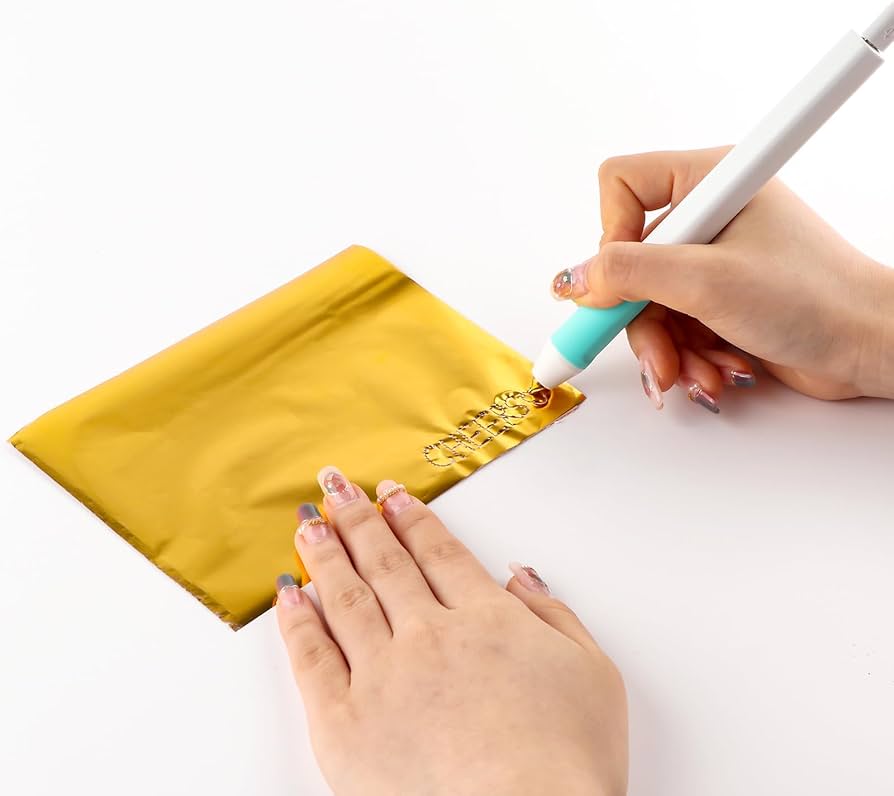 Problems Solved hot foil pens and roll set for card making, craft, scrapbooking, and drawing, featuring heated foil application tools.