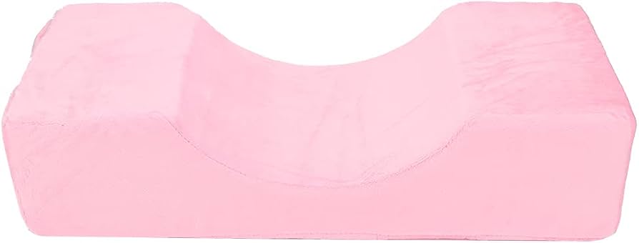 Problems Solved eyelash extension pillow made of memory foam, designed for beauty salons and eyelash extension applications.
