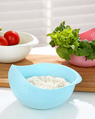 Rice Sieve Plastic Colander Kitchen Drain Basket - Problems Solved