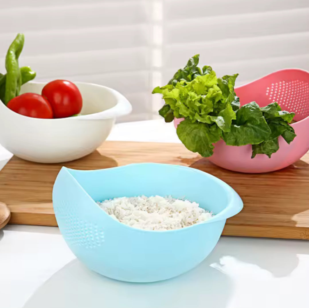 Rice Sieve Plastic Colander Kitchen Drain Basket - Problems Solved
