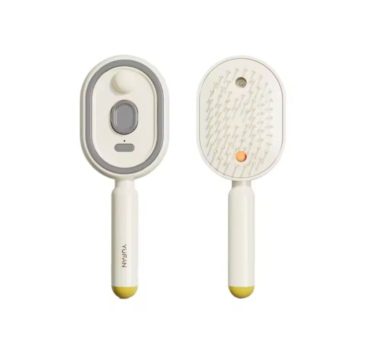Problems Solved electric spray air massage comb with anti-tangle design and essential oil mist for hair straightening and styling.