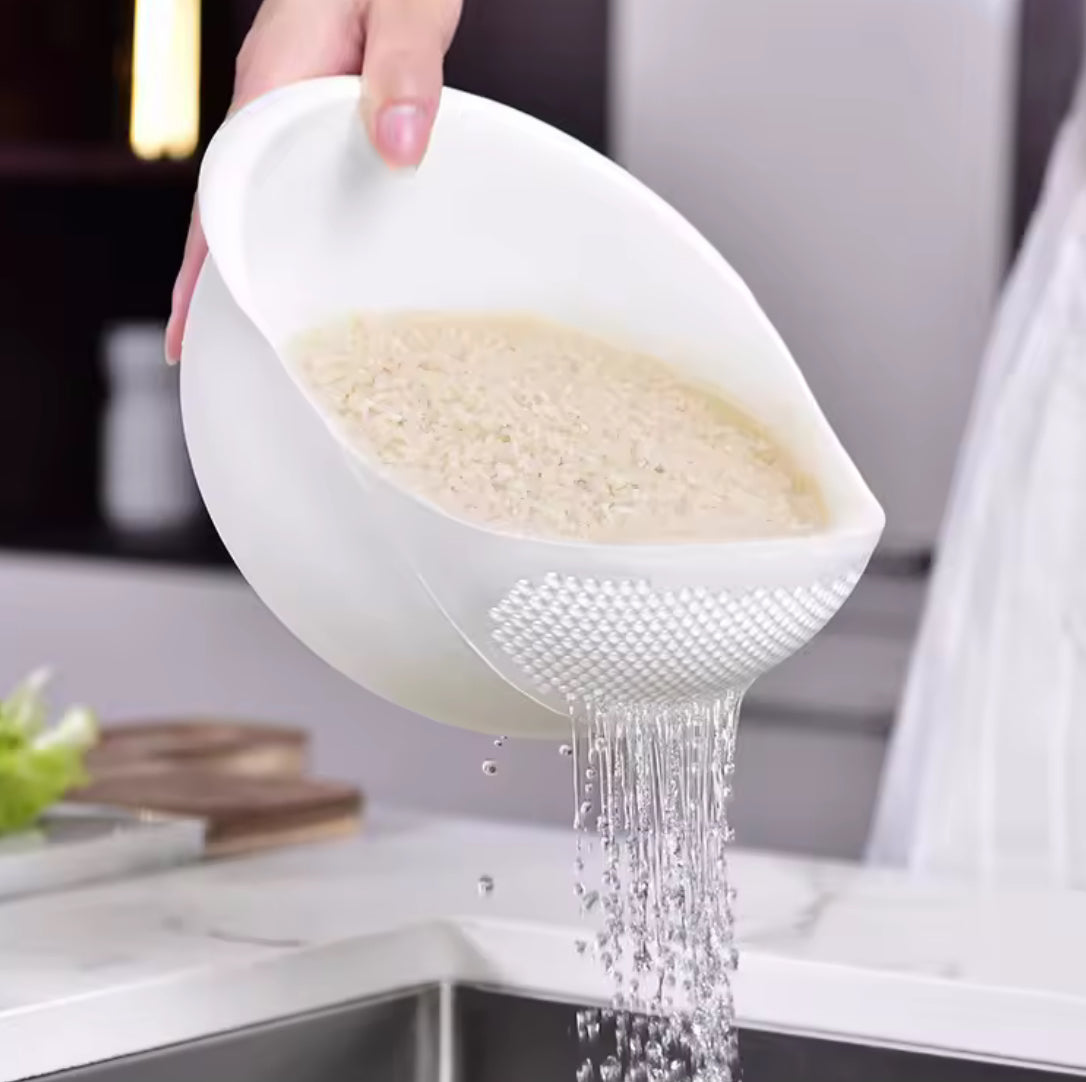 Rice Sieve Plastic Colander Kitchen Drain Basket - Problems Solved