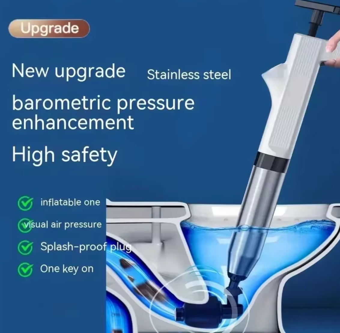 Pneumatic High-pressure Drain Blaster Tool Set - Problems Solved