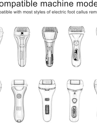 Problems Solved 6-pack replacement roller refill heads for pedicure foot files, ideal for smooth, exfoliated feet.