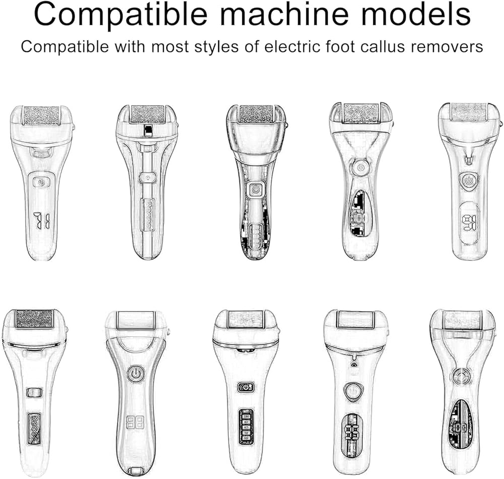 Problems Solved 6-pack replacement roller refill heads for pedicure foot files, ideal for smooth, exfoliated feet.