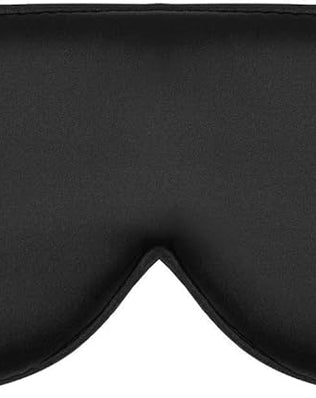 Organic silk sleep mask by Problems Solved with soft padding, lightweight design, and smooth texture for comfortable skin care.