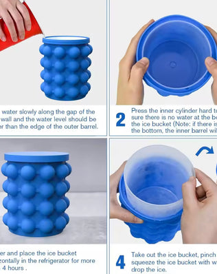 Ice Cube Maker Portable Bucket Wine Ice Cooler Beer Cabinet - Problems Solved