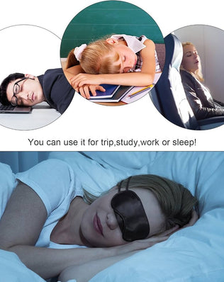 Problems Solved pack of 10 eye masks with nose cushions, soft sleep visors for travel and relaxation.