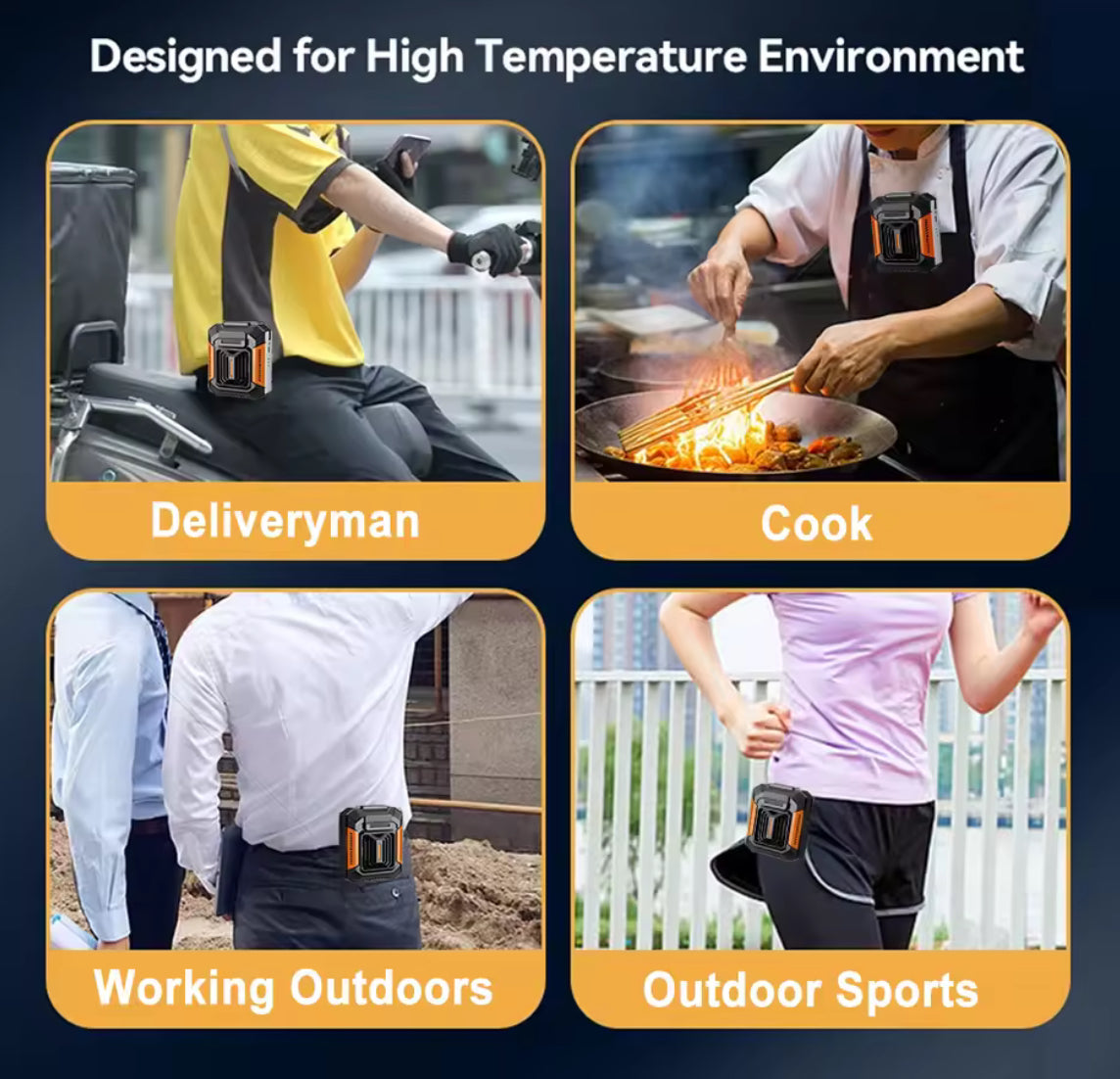 Portable Rechargeable Waist & Neck Fan with Light and Power Bank - Problems Solved