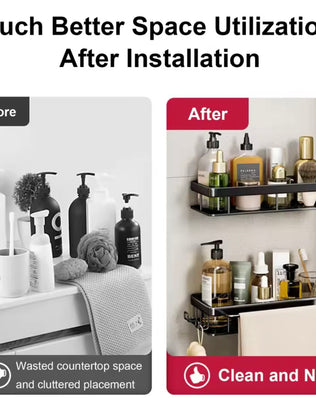 Bathroom Shelf for Shower & Toilet Storage - Problems Solved