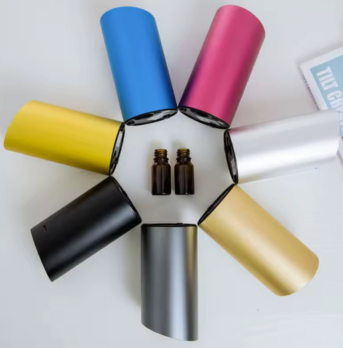 Wireless Car Aroma Diffuser with 20ml Empty Essential Oil Bottle - Problems Solved