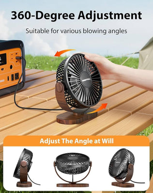 Problems Solved small USB desk fan with three speeds, silent operation, portable personal desktop fan, compact and lightweight.