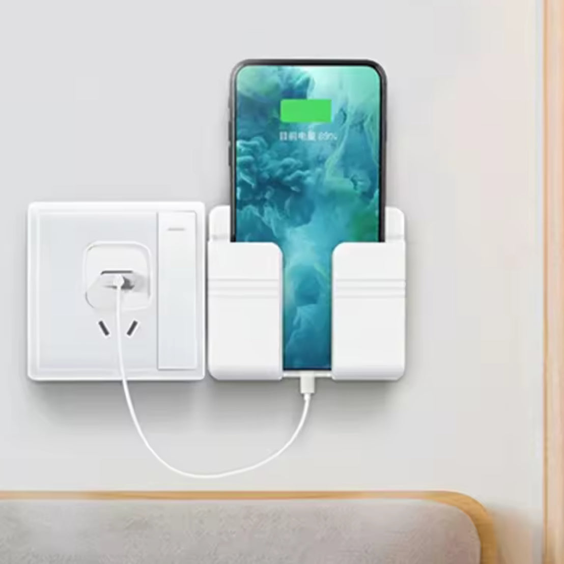 Wall Mount Phone Holder White Punch Free Wall Mobile Phones - Problems Solved