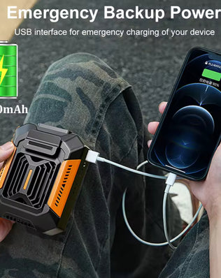 Portable Rechargeable Waist & Neck Fan with Light and Power Bank - Problems Solved