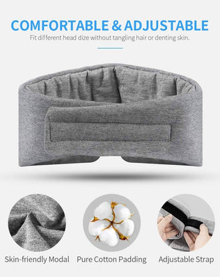 Problems Solved handmade cotton sleep mask with soft, light-blocking design for comfortable, restful sleep.