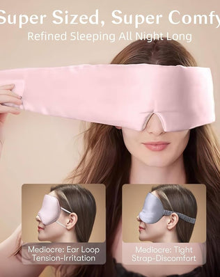 Problems Solved silk sleep mask for women and men, Mulberry silk eye mask, soft, luxurious sleep aid for restful nights