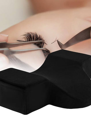 Problems Solved lash extension pillow and eyelash grafting cushion for neck support and cervical comfort during treatments.