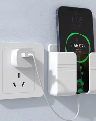 Wall Mount Phone Holder White Punch Free Wall Mobile Phones - Problems Solved