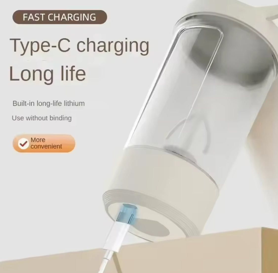Portable Electric Protein Shaker Bottle USB Rechargeable Shaker Bottle - Problems Solved