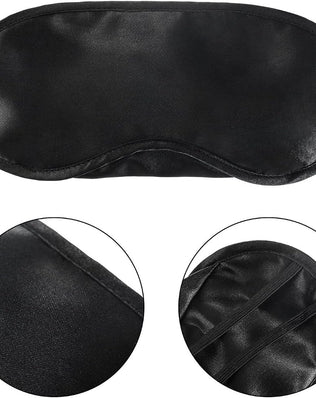 Problems Solved pack of 10 eye masks with nose cushions, soft sleep visors for travel and relaxation.