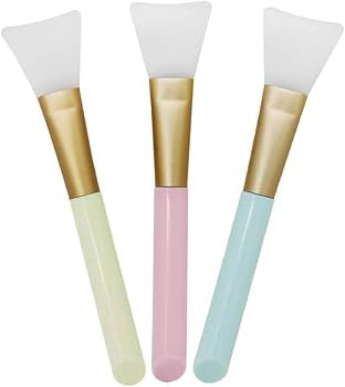 Three silicone face mask makeup brushes from Problems Solved, designed for applying facial masks and skincare treatments.
