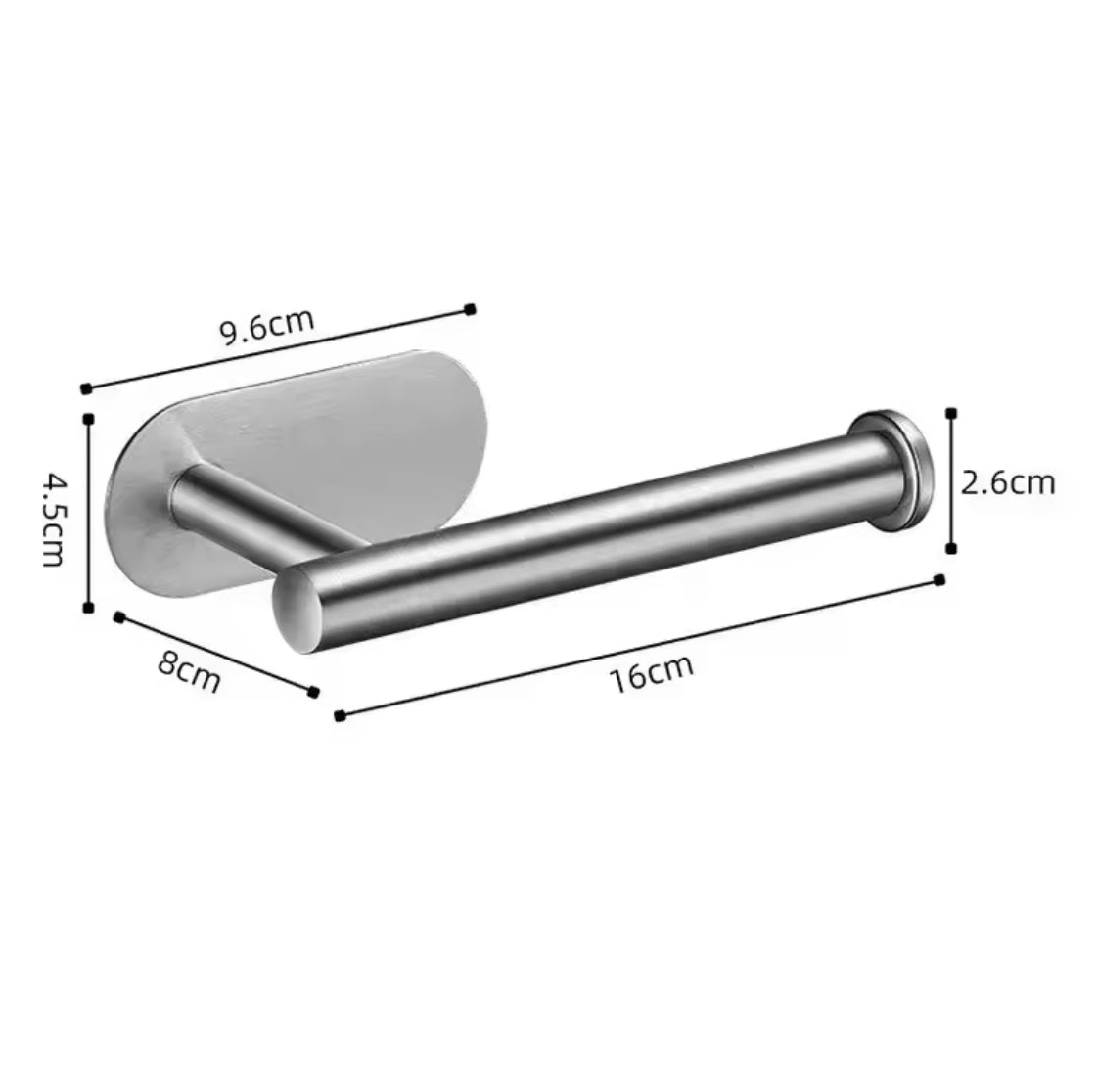 Stainless Steel Toilet Roll Holder Self Adhesive in Bathroom - Problems Solved