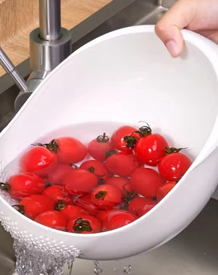 Rice Sieve Plastic Colander Kitchen Drain Basket - Problems Solved