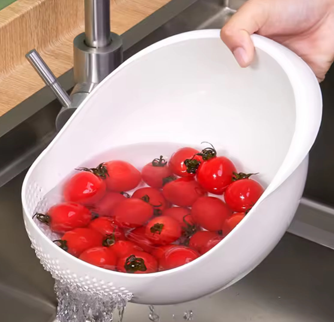 Rice Sieve Plastic Colander Kitchen Drain Basket - Problems Solved