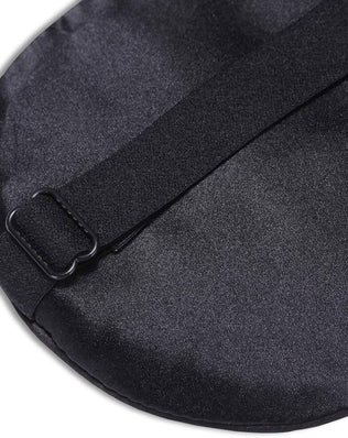 Organic silk sleep mask by Problems Solved with soft padding, lightweight design, and smooth skin-friendly texture for restful sleep.