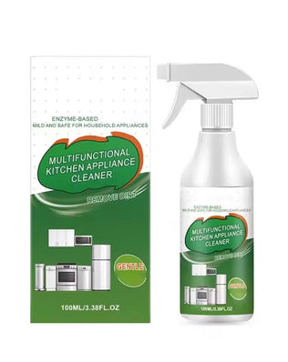 Problems Solved 2PCS kitchen and bathroom foaming remover spray, showing bottles of foam cleaner for tough grime and soap scum.