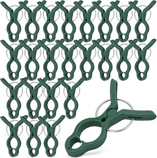 Problems Solved 50-pack plant support clips for tomatoes and garden plants, secure and adjustable for plant growth.