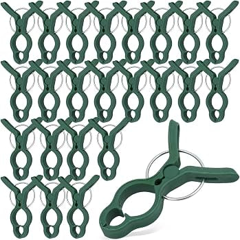 Problems Solved 50-pack plant support clips for tomatoes and garden plants, secure and adjustable for plant growth.
