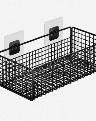 Problems Solved bathroom organiser with multiple compartments for toiletries, no-punch installation, ideal for bathroom storage.