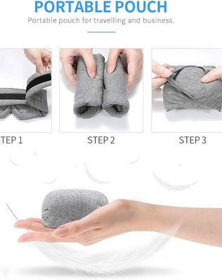Handmade cotton sleep mask by Problems Solved with soft fabric and light-blocking design for comfortable sleep.