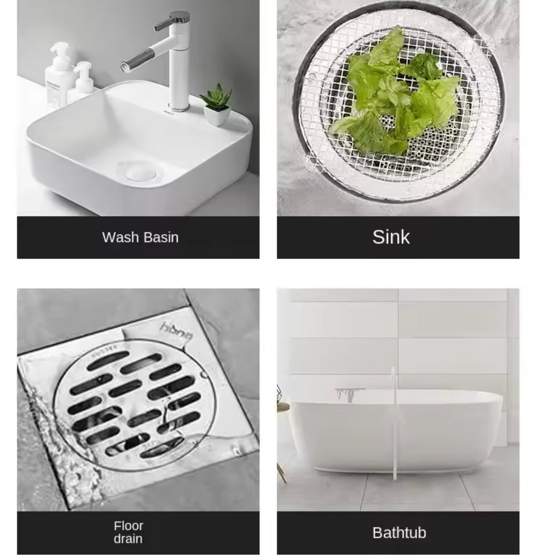 5/50PCS Disposable Floor Drain Sticker Anti-blocking Filter Screen Hair Catcher Drain Stopper - Problems Solved