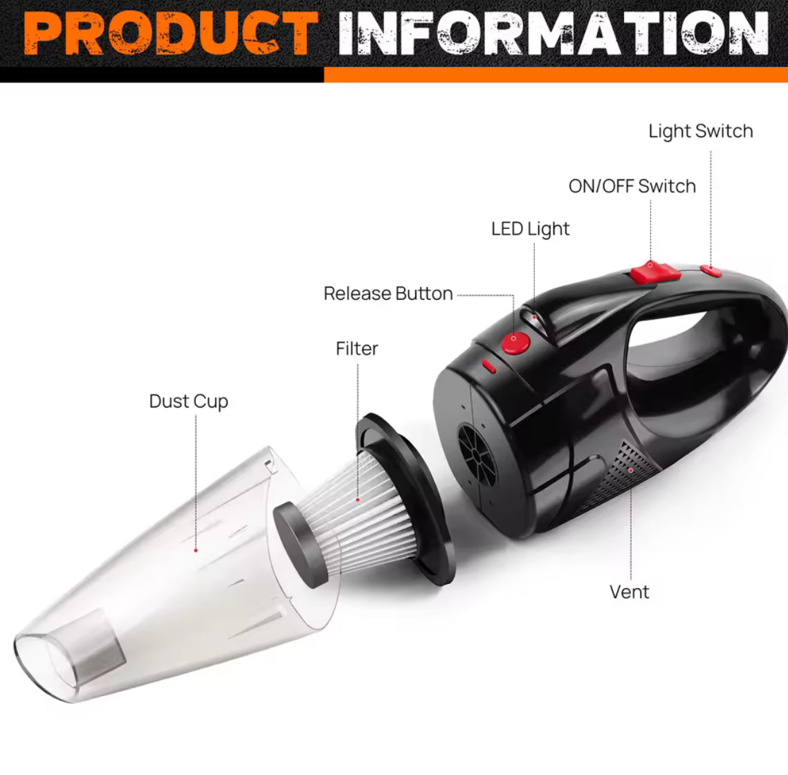 Handheld Vacuum Cleaner Cordless Strong Suction Portable - Problems Solved