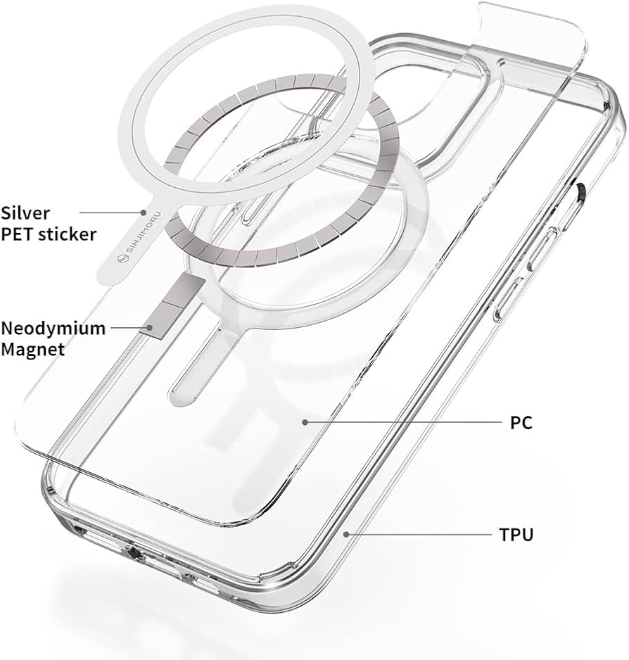 For Samsung Galaxy S24 Case Clear [Compatible with MagSafe] [Non-Yellowing]