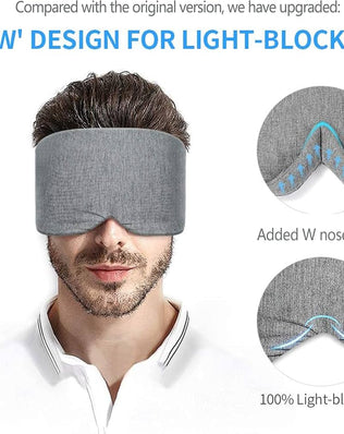 Problems Solved handmade cotton sleep mask with soft, light-blocking fabric for comfortable, restful sleep.