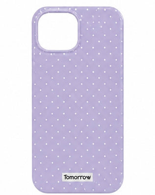 Problems Solved Reownest iPhone 13/14 case with cute polka dot pattern and aesthetic design, showing the protective cover on an iPhone.