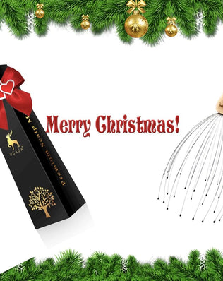 Problems Solved 28 Finger Head Scratcher and scalp massager with flexible fingers for soothing head and scalp massage.