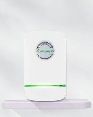 Problems Solved Pro Electricity Saving Box with EU plug, energy-saving device for home and office use, compact and easy to install