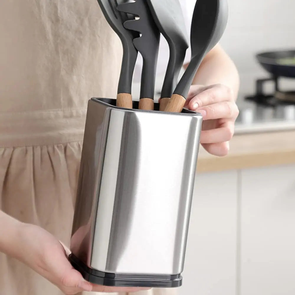 Kitchen Organizer Kitchen Utensil Holder for countertop Large Cooking Utensil Storage Organizer for Spatula Spoon Utensil Crock - Problems Solved