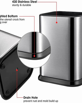 Kitchen Organizer Kitchen Utensil Holder for countertop Large Cooking Utensil Storage Organizer for Spatula Spoon Utensil Crock - Problems Solved