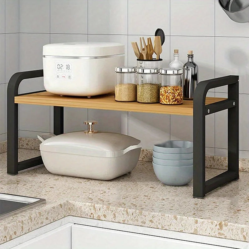Kitchen Layered Shelves Countertop Cabinets Telescopic - Problems Solved